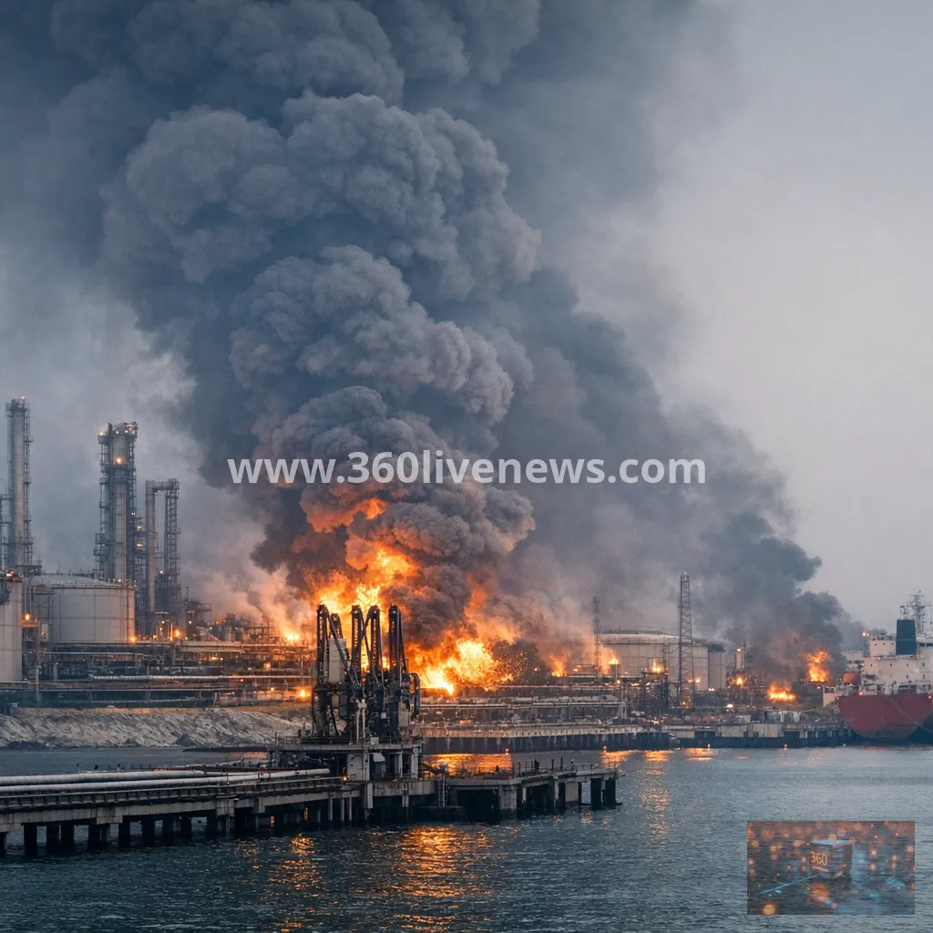 Ukraine drone strike hits Tamanneftegaz sea terminal in southern Russia