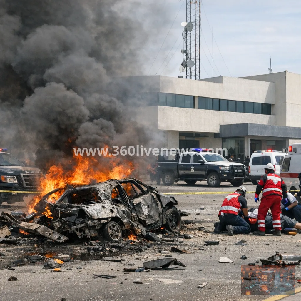 Car bomb explodes outside police station in Ojocaliente, Zacatecas, wounding six