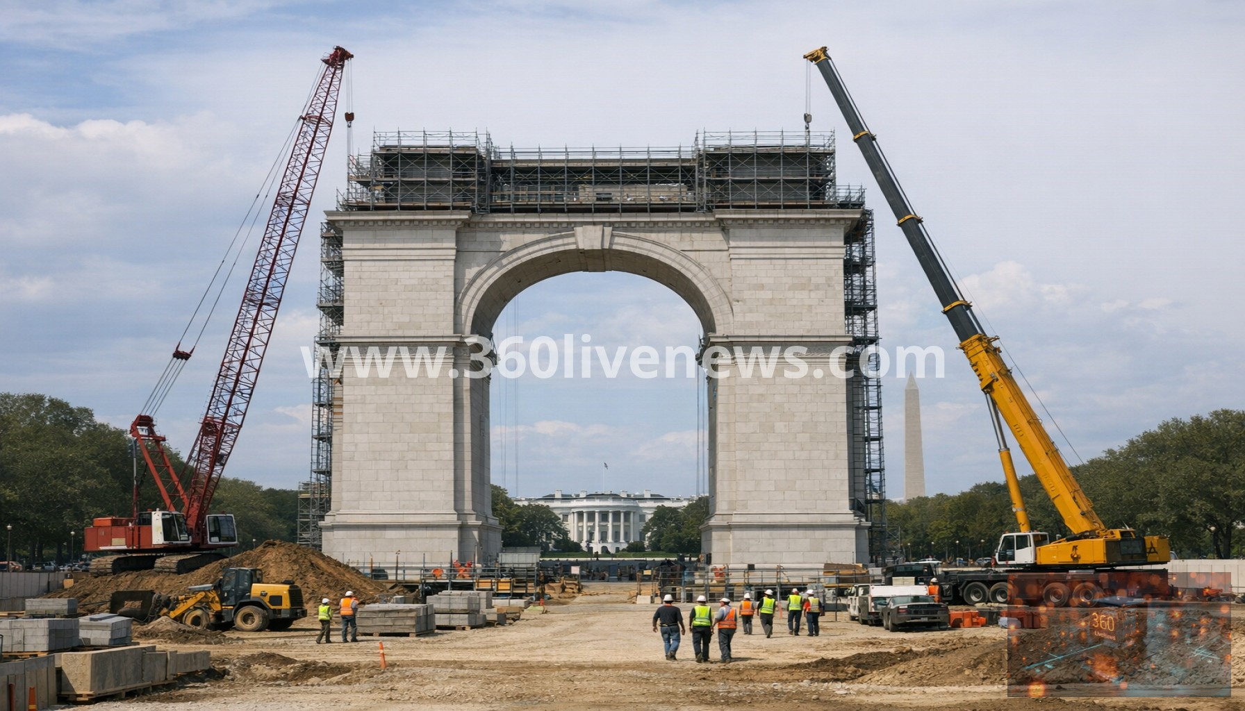 Trump administration unveils plans for 250-foot 'Triumphal Arch' in Washington DC
