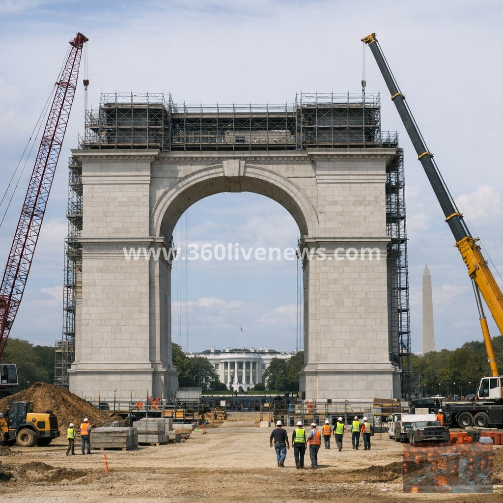 Trump administration unveils plans for 250-foot 'Triumphal Arch' in Washington DC