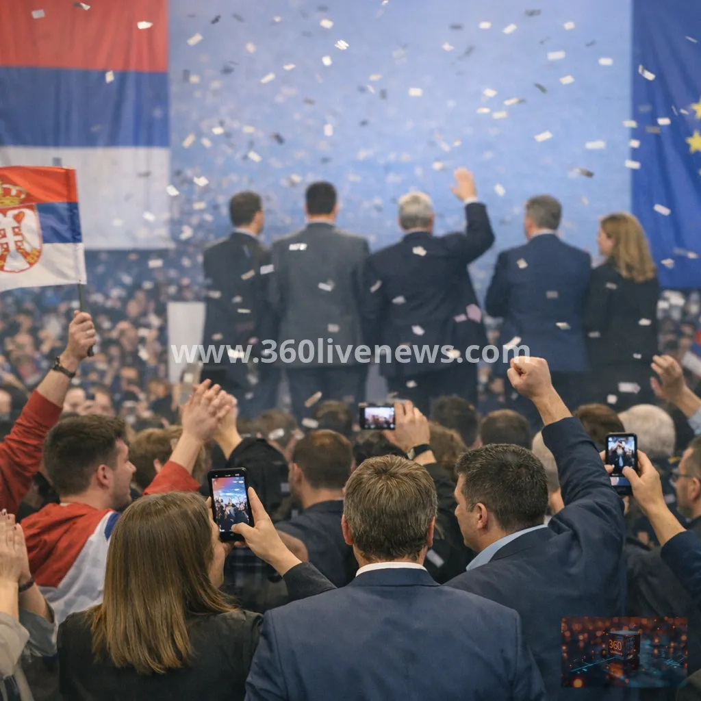 Serbia election shifts toward student-backed movement after Vučić concedes defeat