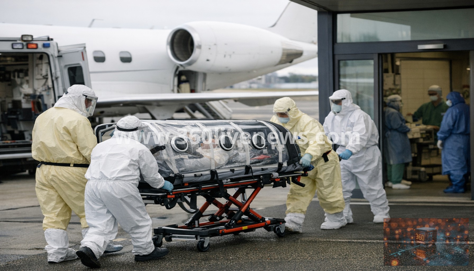 US Ebola patient flown from DR Congo to Berlin for treatment