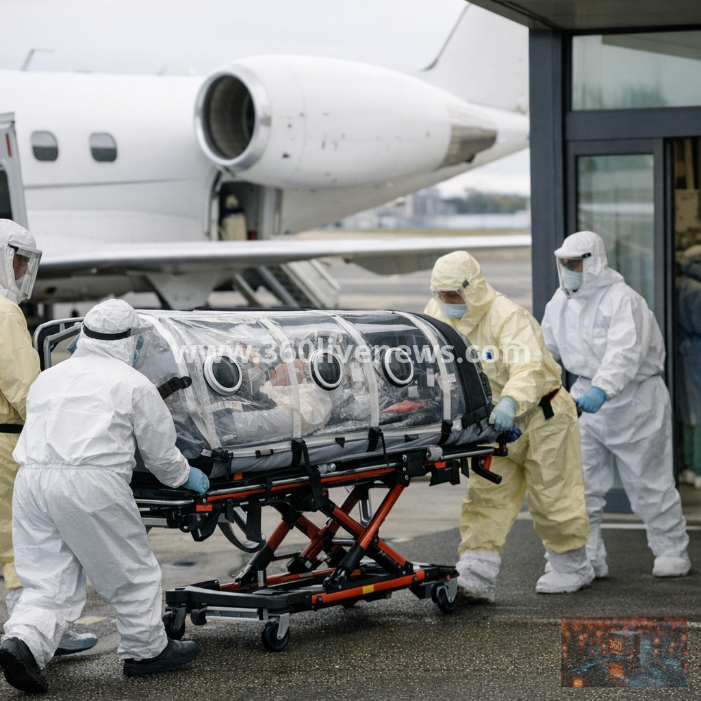 US Ebola patient flown from DR Congo to Berlin for treatment