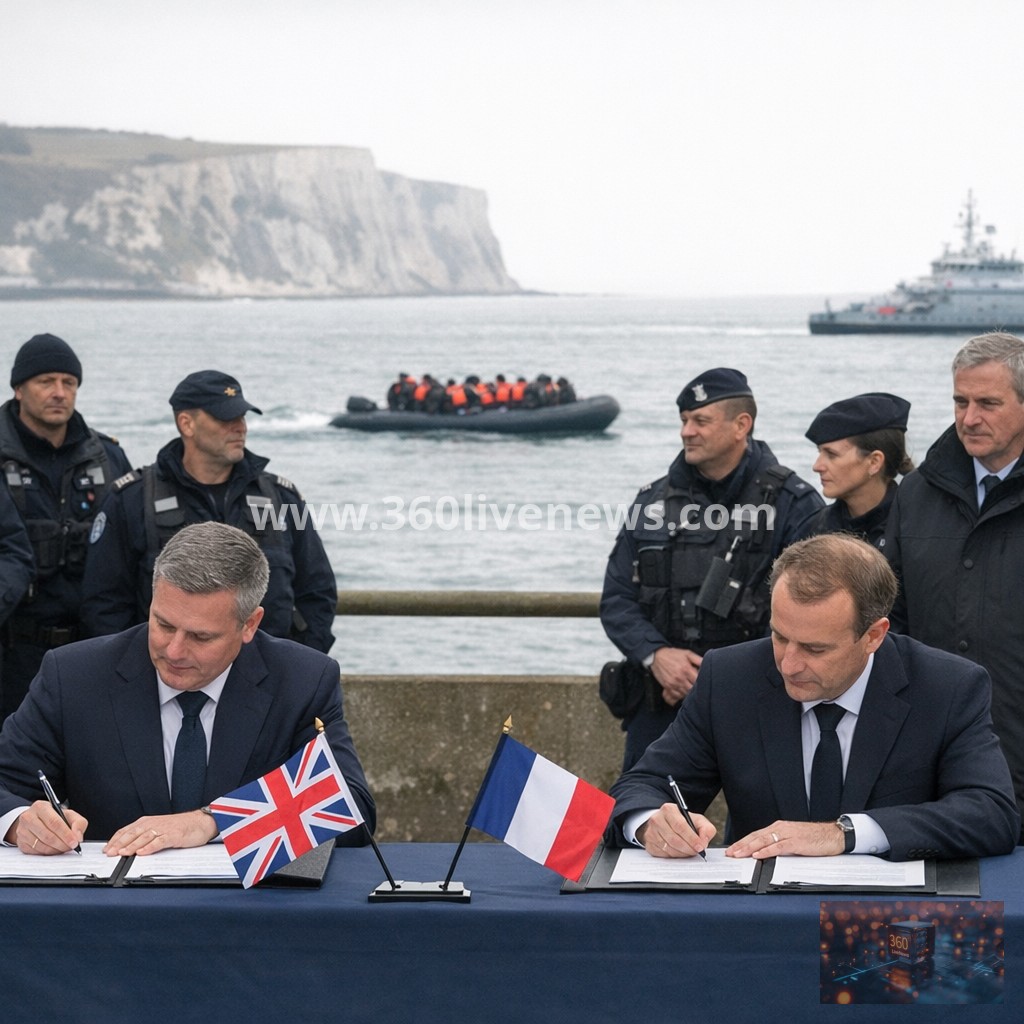 UK and France agree new £660m deal to curb Channel migrant crossings