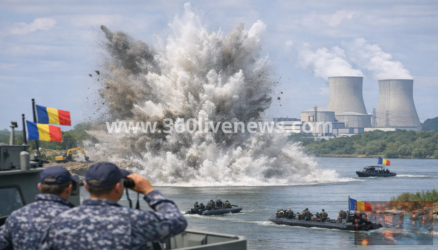Romania uses controlled blast to divert Danube water to nuclear reactor amid drought crisis