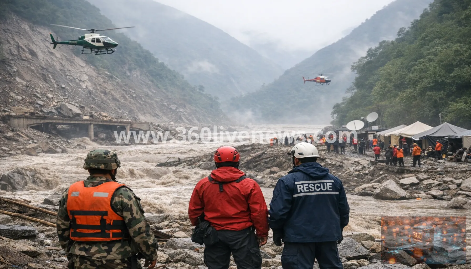 Flash flood on Nepal-Tibet border leaves more than 400 travellers missing, including 33 Britons