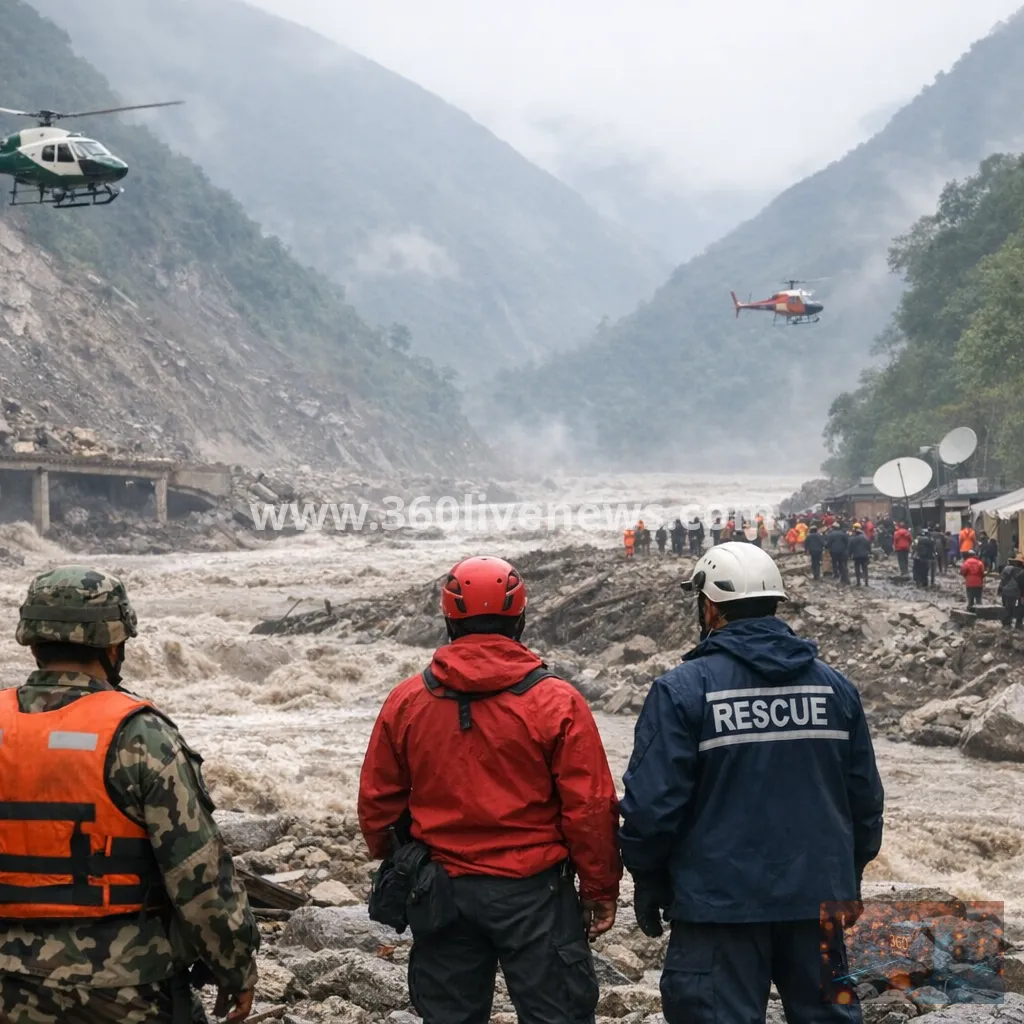Flash flood on Nepal-Tibet border leaves more than 400 travellers missing, including 33 Britons