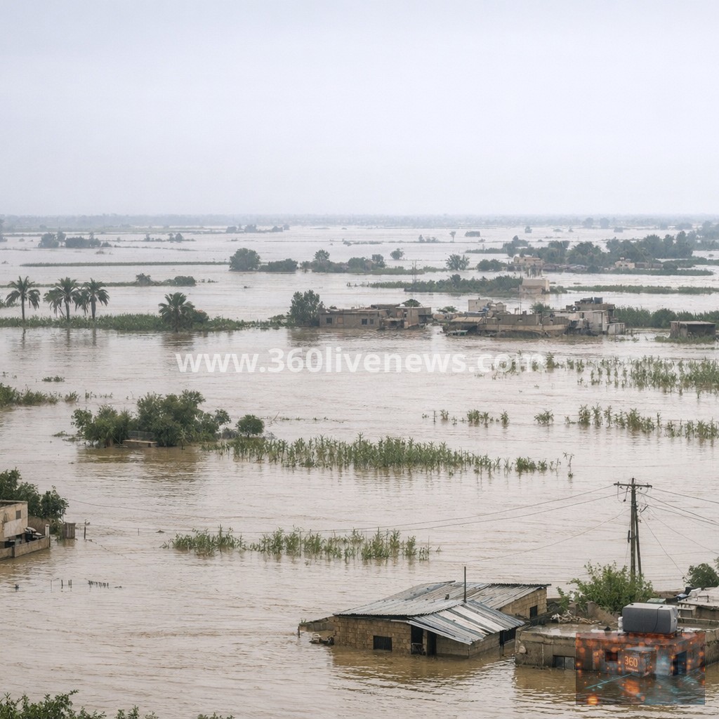 Flooding in eastern Syria submerges villages and farmland in Deir Ezzor