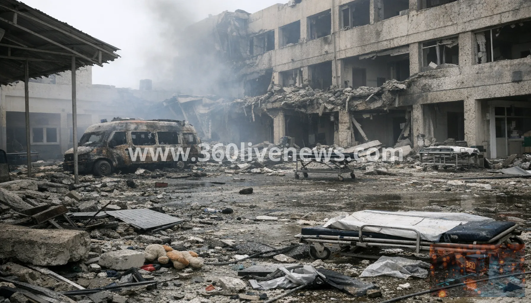 Gaza strikes kill children and aid worker as hospital courtyard hit during week of attacks