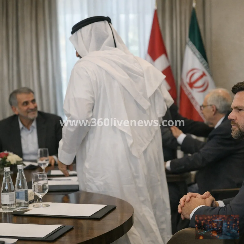 Viral clip from US-Iran talks in Switzerland sparks claims of Qatar prime minister snub of JD Vance