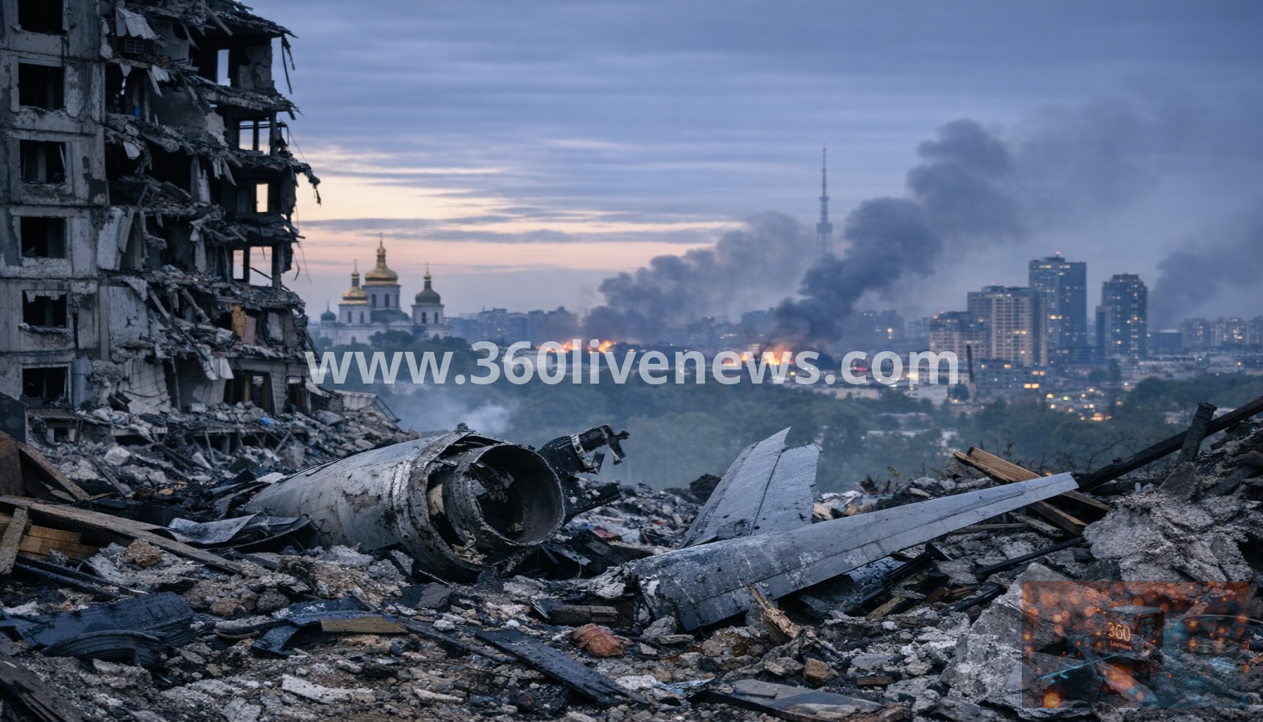 Russia launches large-scale overnight strike on Kyiv region, killing four