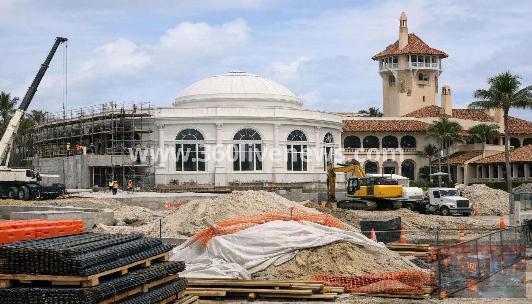 Republicans propose $1bn in immigration bill for Trump ballroom project