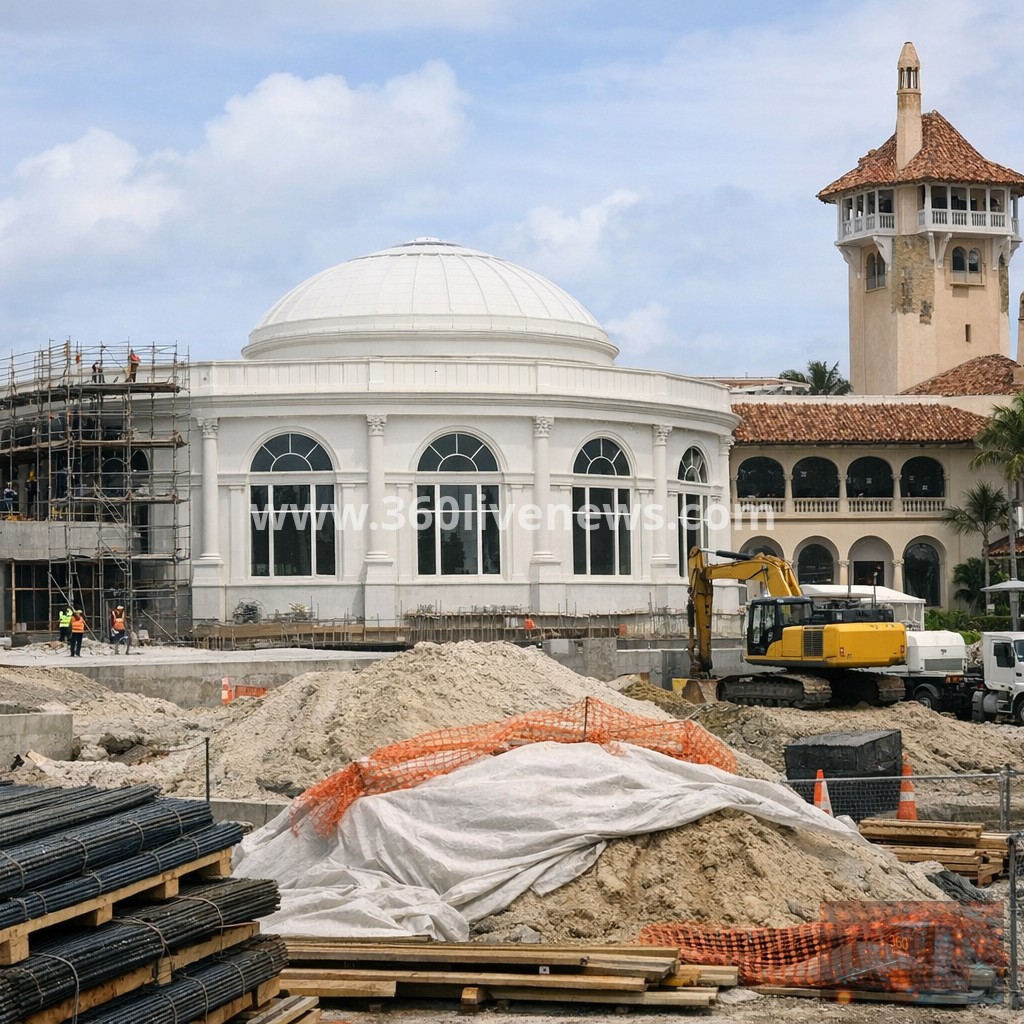 Republicans propose $1bn in immigration bill for Trump ballroom project