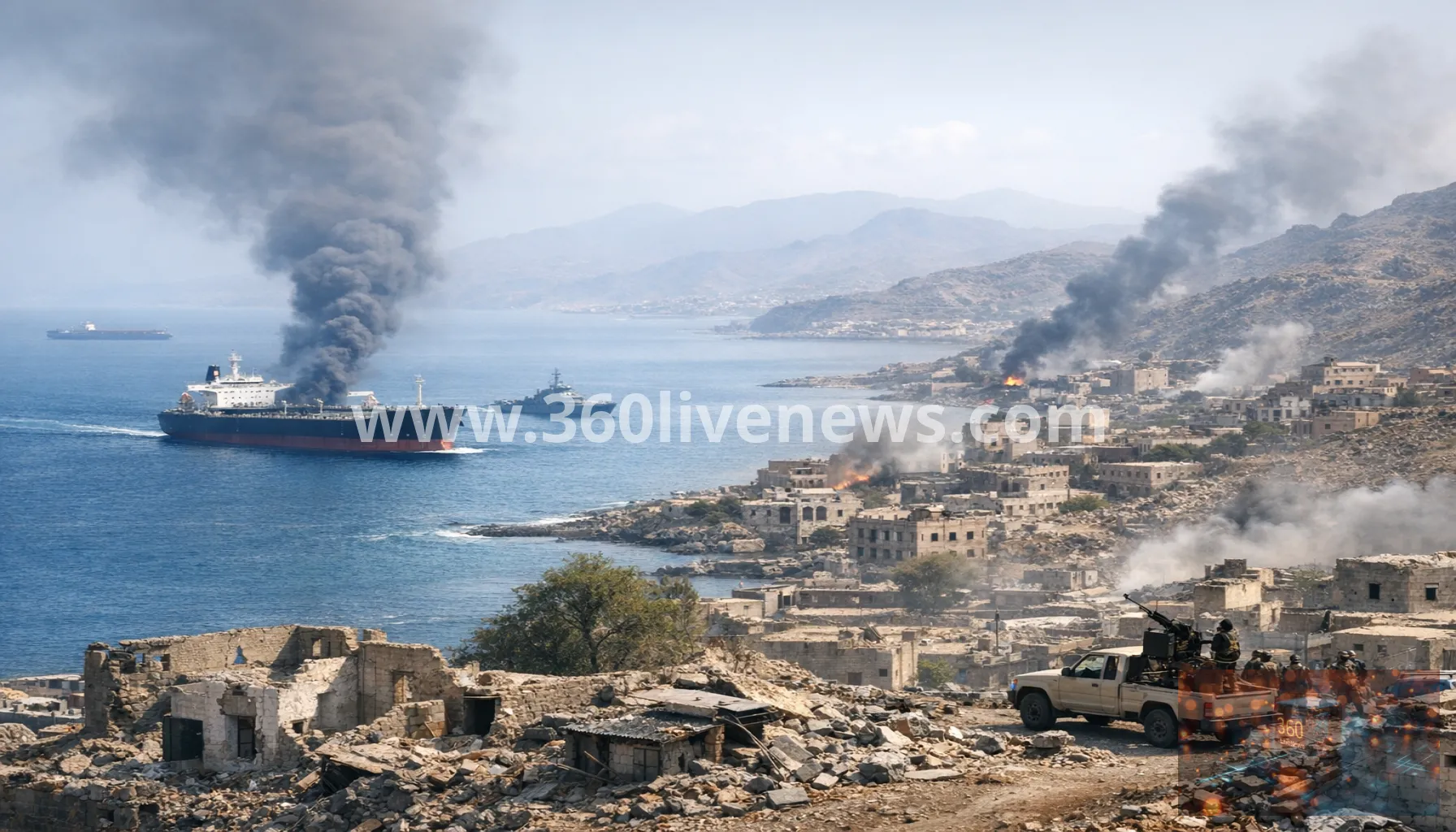 Houthis claim Red Sea ship attacks as clashes in Dhale leave more than 30 casualties