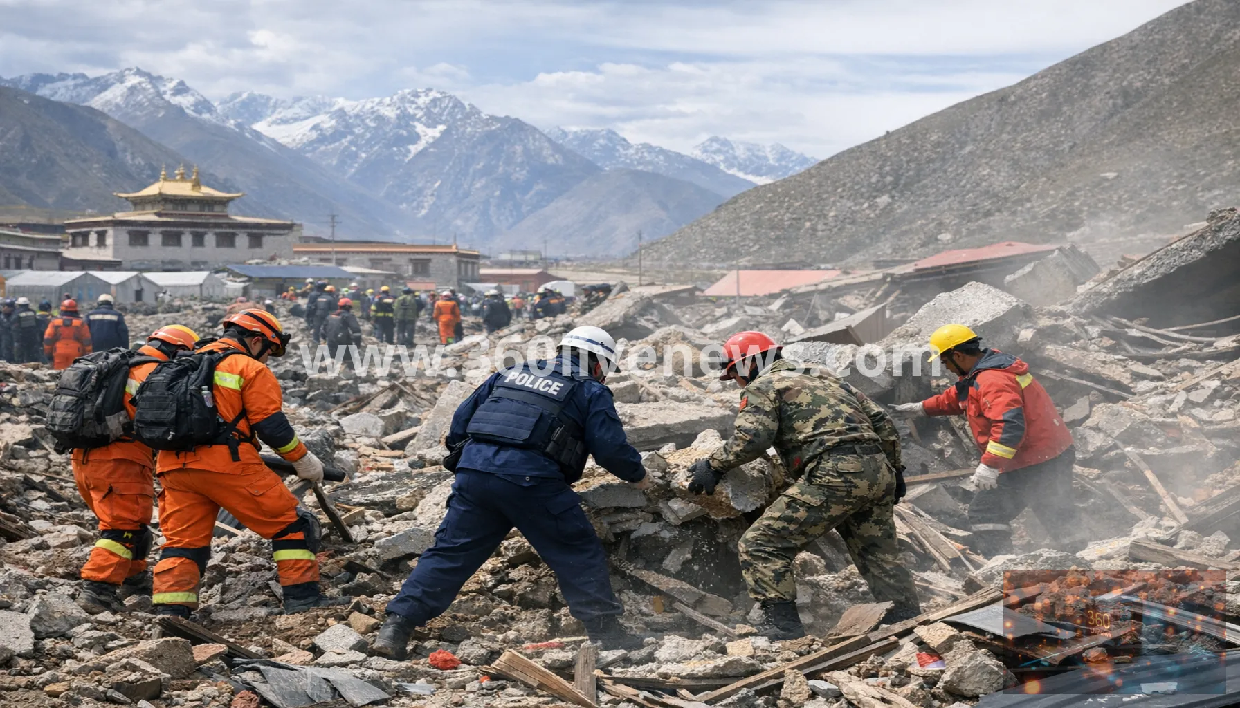 Tibet earthquake: injured toll rises to 76 as rescue teams search Nagqu