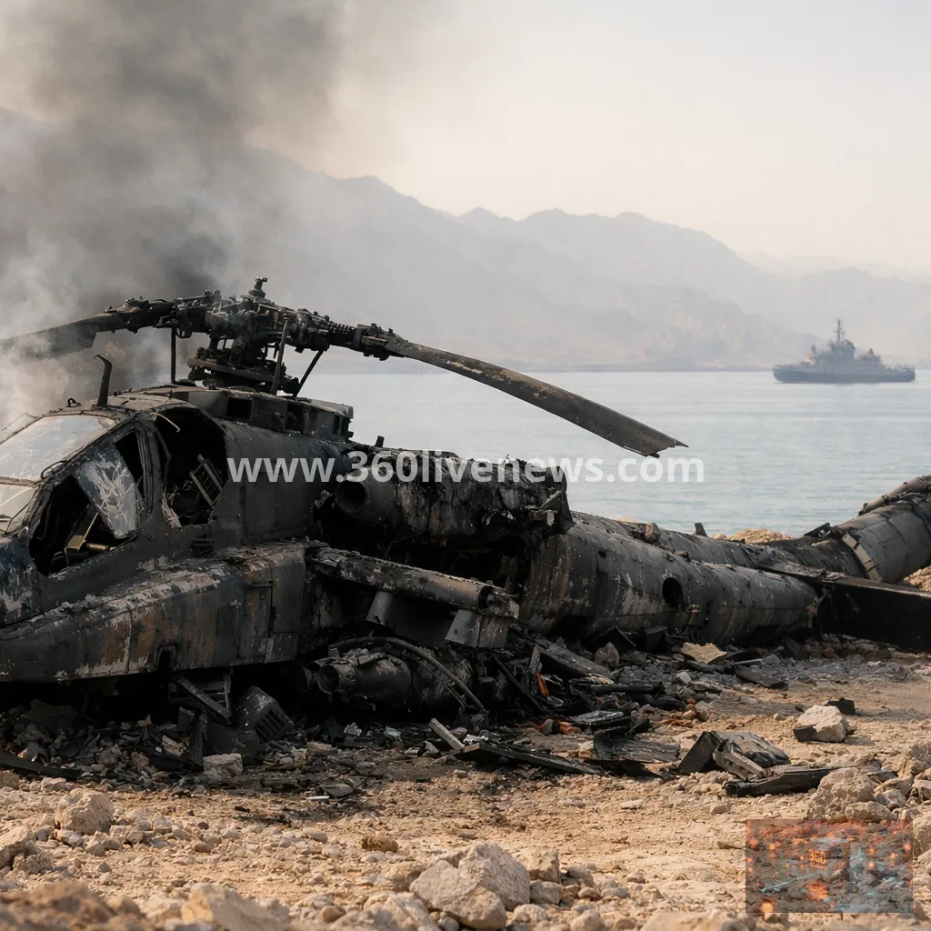US Apache helicopter crashes near Strait of Hormuz as Trump says Iran deal could be days away