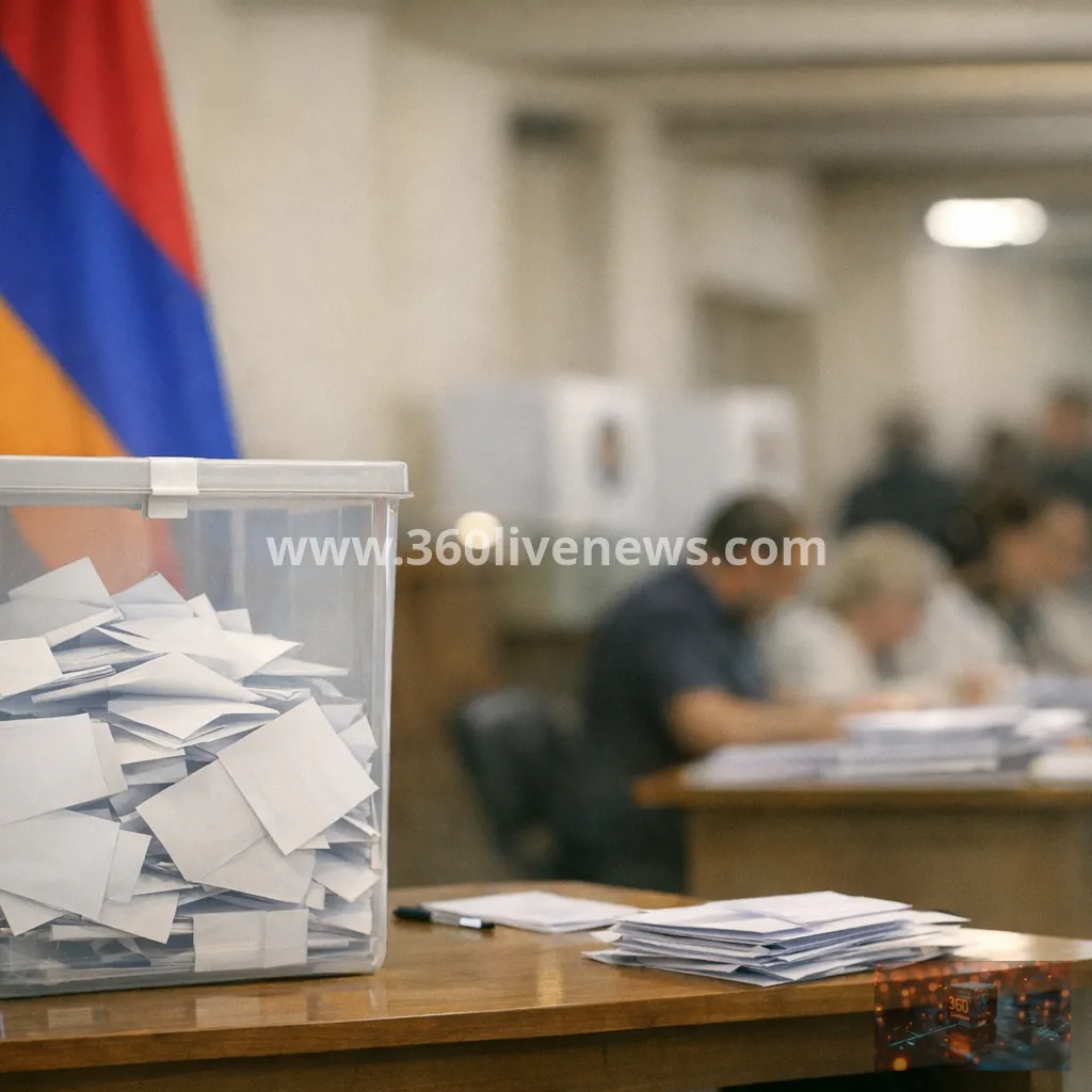 Armenia begins counting votes in pivotal parliamentary election