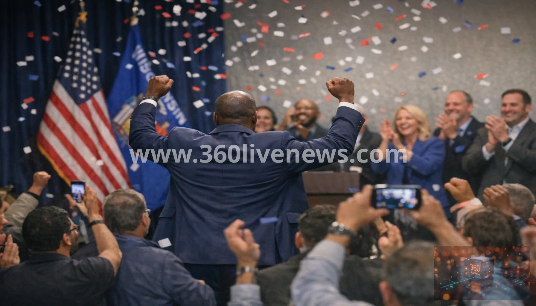 Wisconsin Democratic governor primary narrowly won by David Crowley