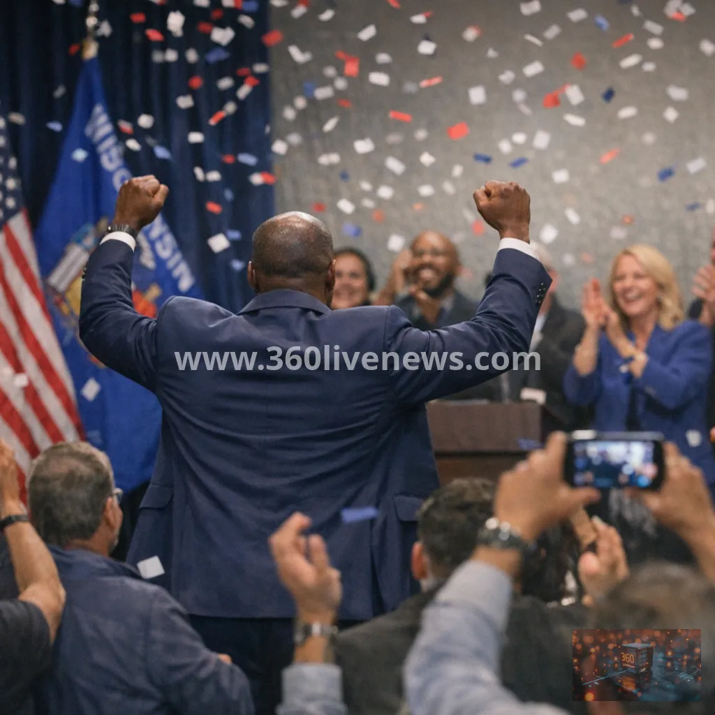 Wisconsin Democratic governor primary narrowly won by David Crowley