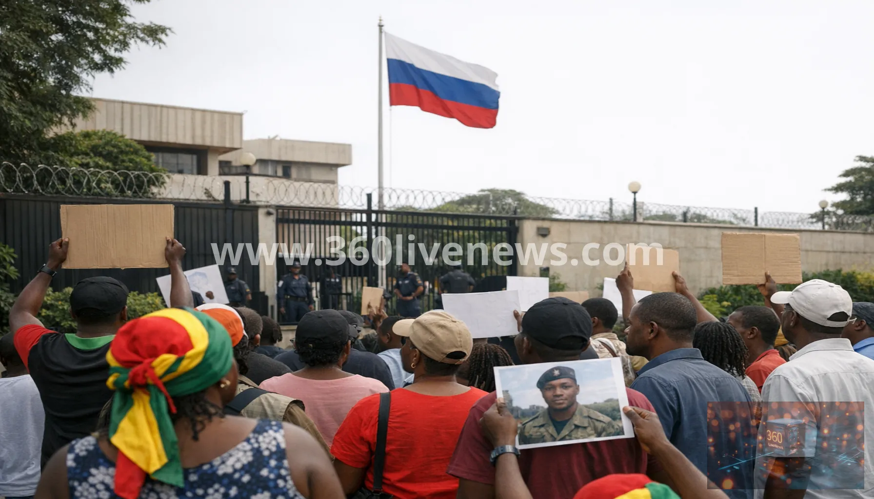 Cameroonian families protest alleged recruitment of relatives into Russia's war in Ukraine