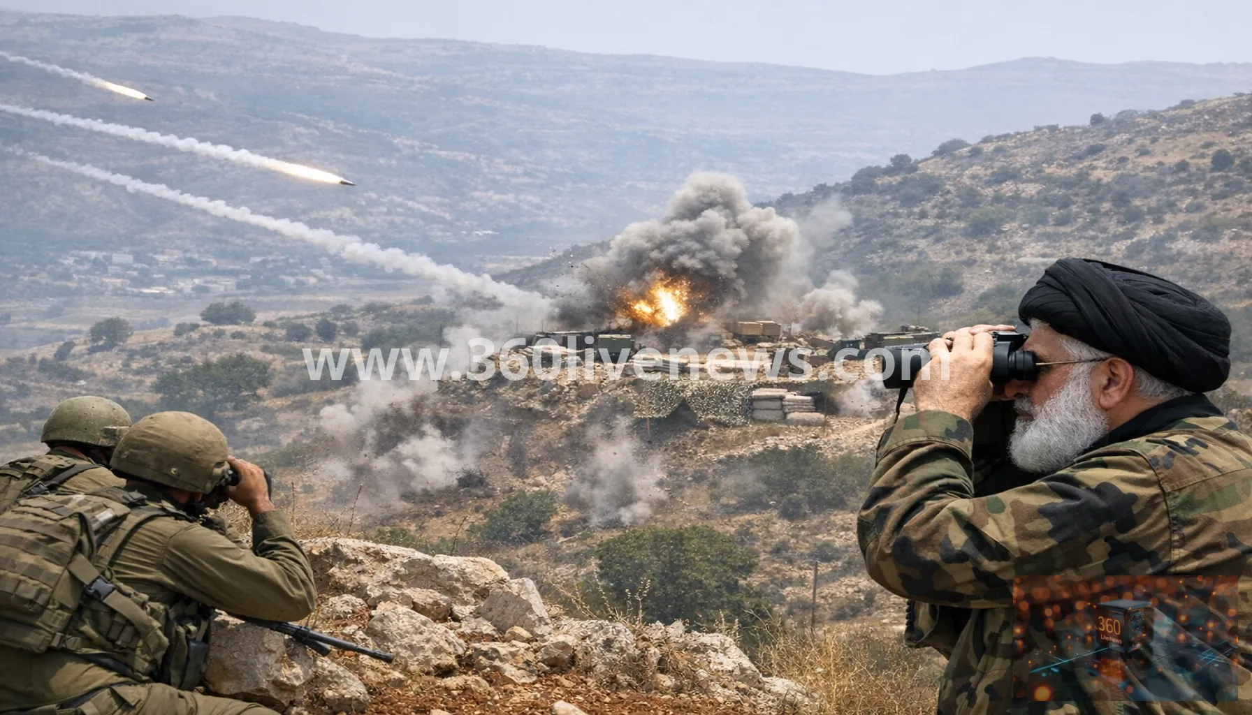 Israel says Hezbollah fired rockets and mortars at troops in southern Lebanon