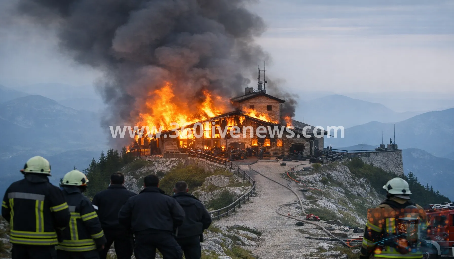 Fire engulfs Bavaria's Eagle's Nest historic site, suspect detained