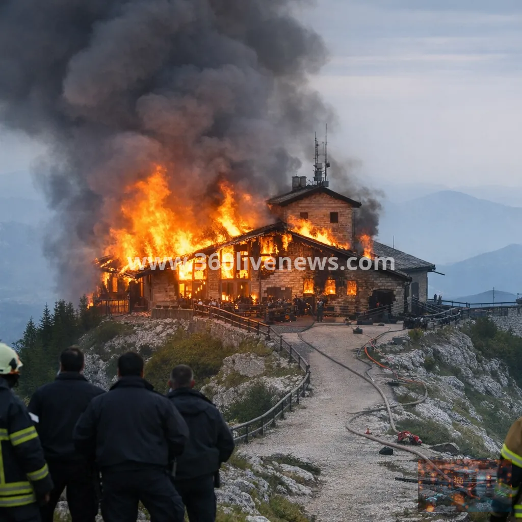 Fire engulfs Bavaria's Eagle's Nest historic site, suspect detained
