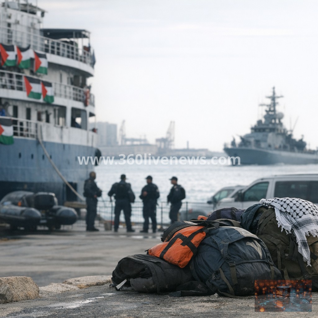 Deported Gaza flotilla activists allege abuse after Israeli interception