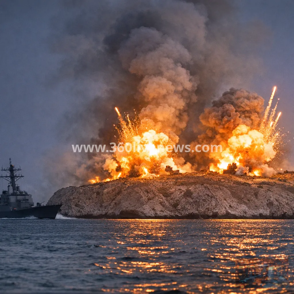 US reportedly strikes Iranian launchers on Larak Island near Strait of Hormuz