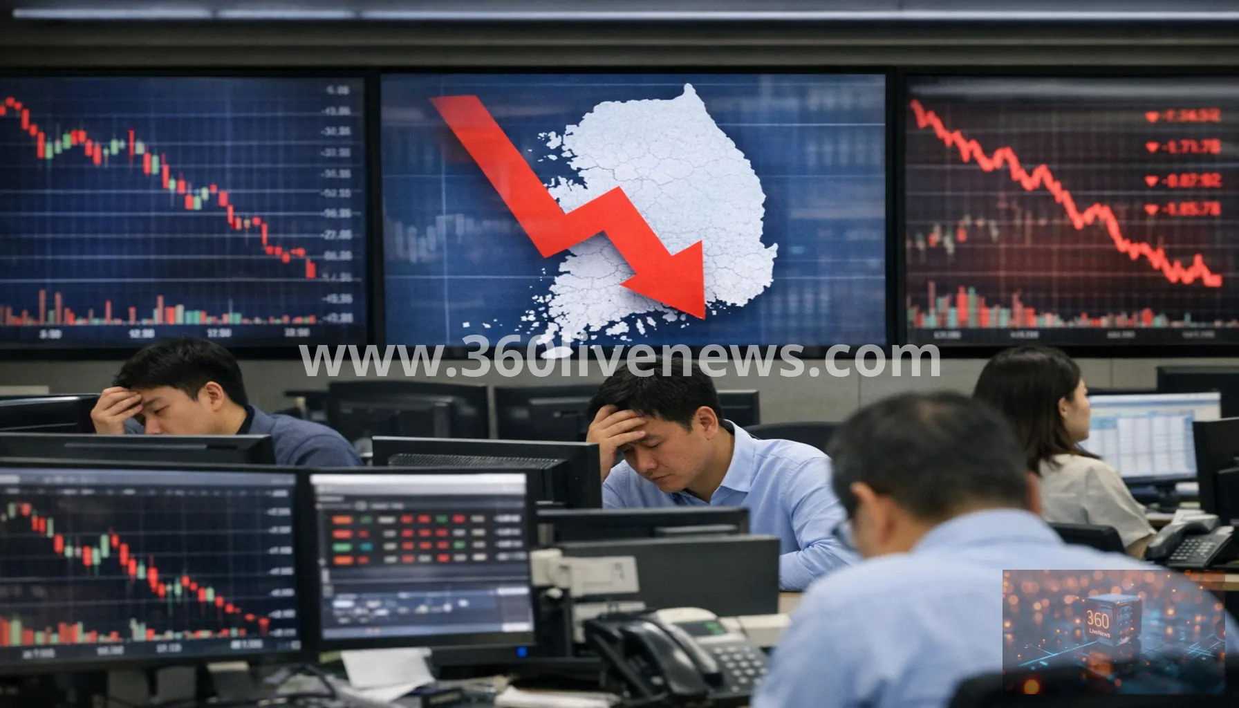Asian stock markets slide as tech shares slump and South Korea halts trading