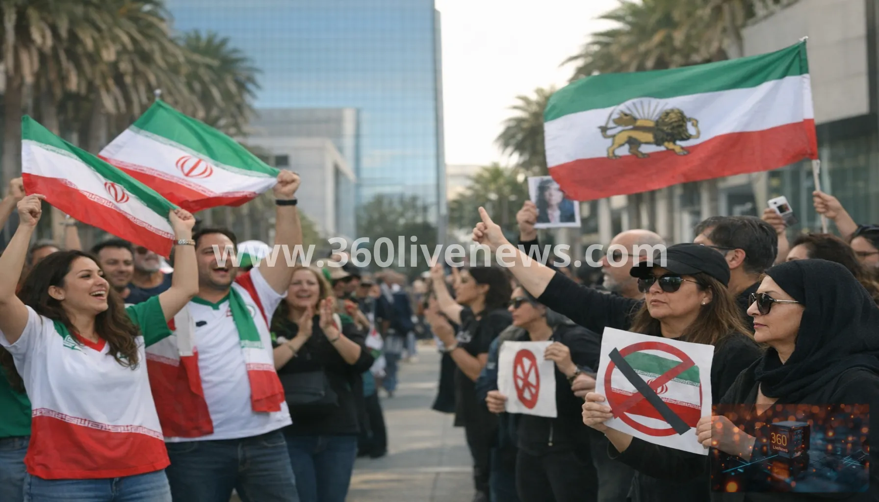 Iranians in Los Angeles divided over whether to cheer or jeer World Cup team