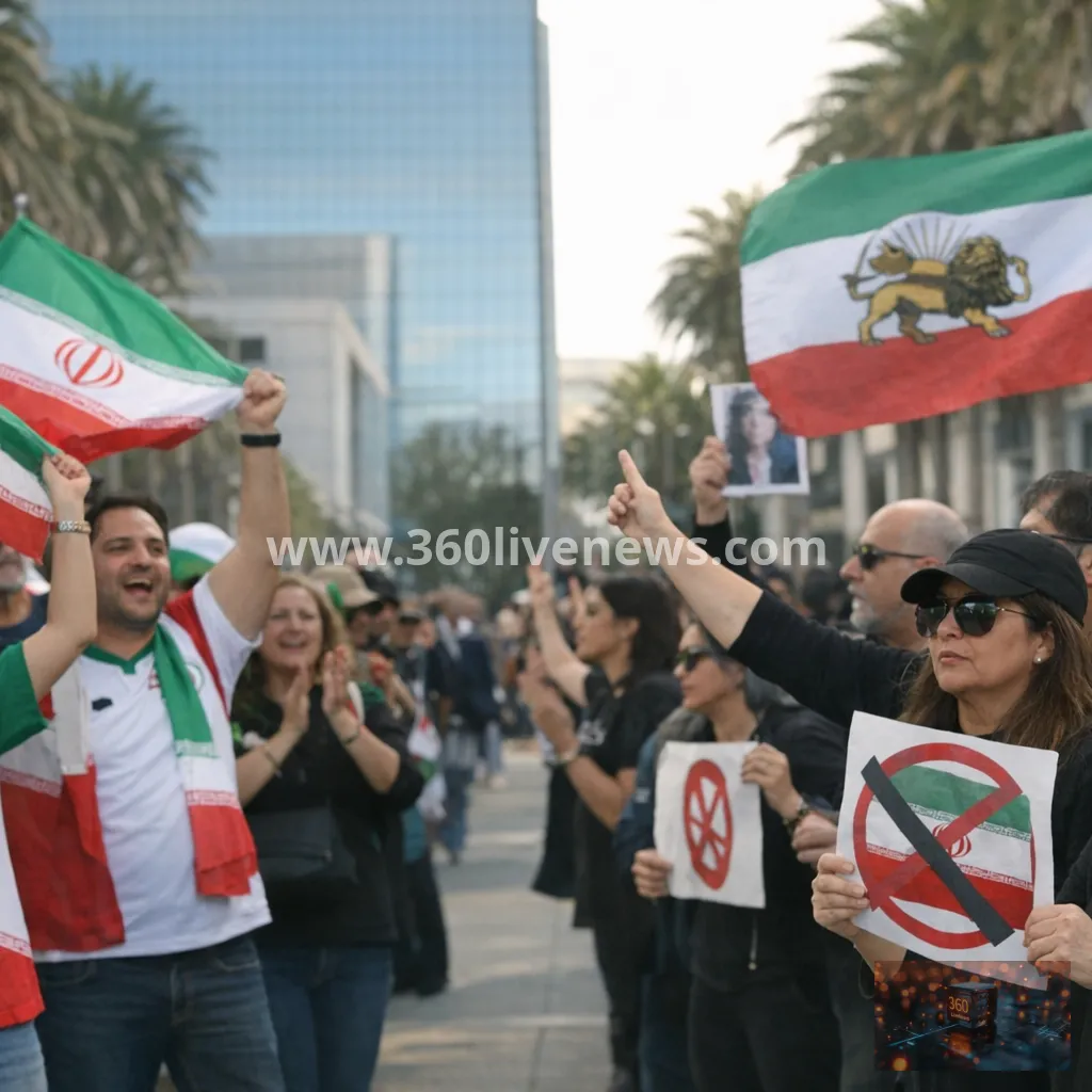 Iranians in Los Angeles divided over whether to cheer or jeer World Cup team