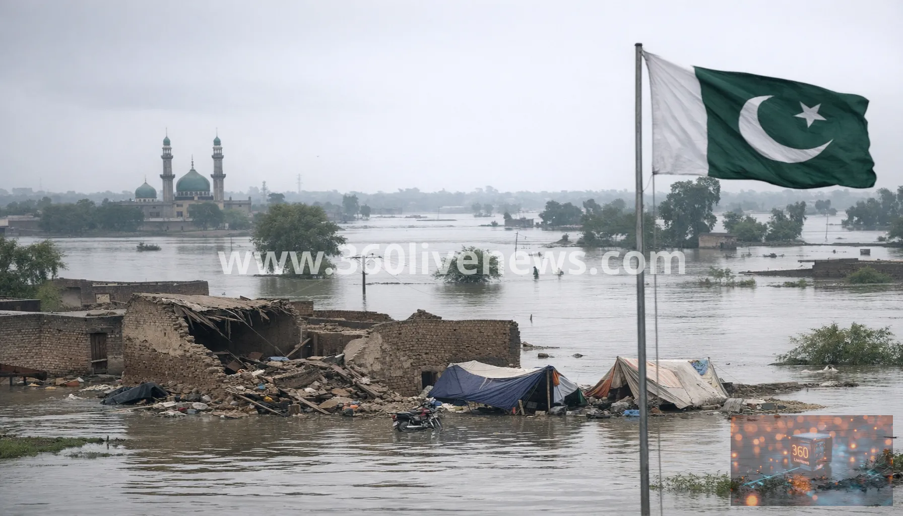 Pakistan monsoon floods kill at least 107 as more rain is forecast