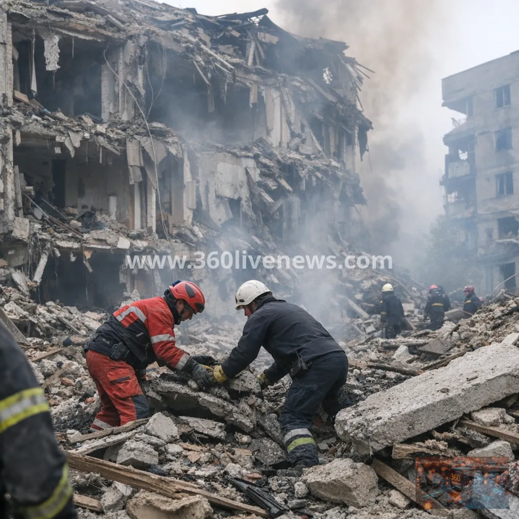 Russian missile and drone strikes hit Kharkiv and Lviv region, killing three civilians