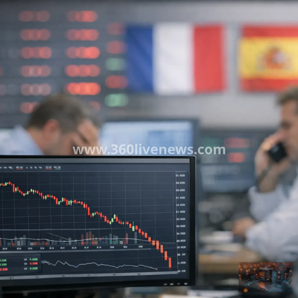 Euro falls to 17-month low as French debt fears and Spain election add to eurozone uncertainty