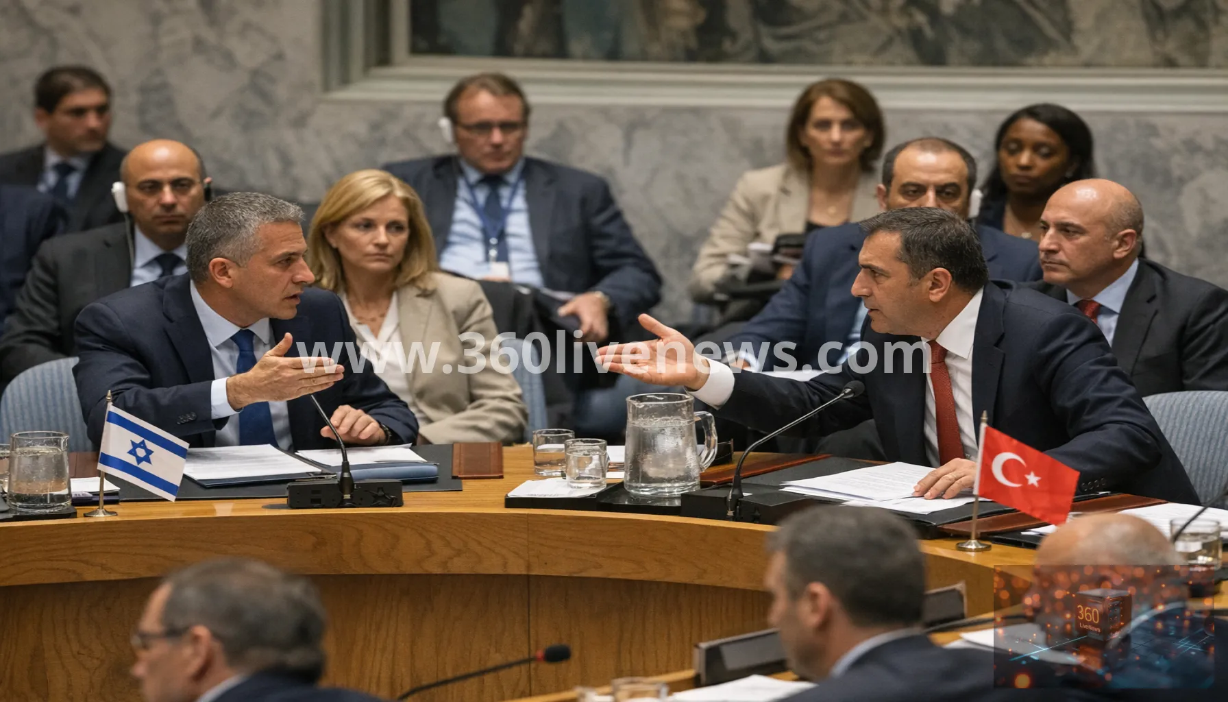 UN Syria meeting turns into Israel-Turkiye dispute over military presence in Syria
