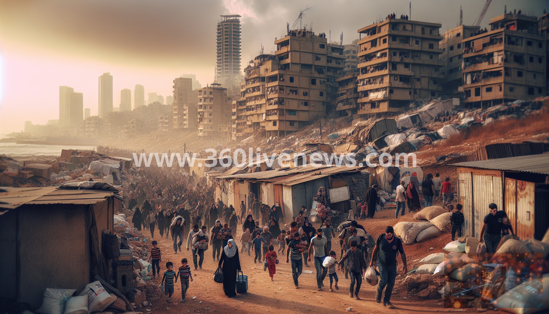 Over one million people flee violence in Lebanon amid Israeli air strikes and ground invasion