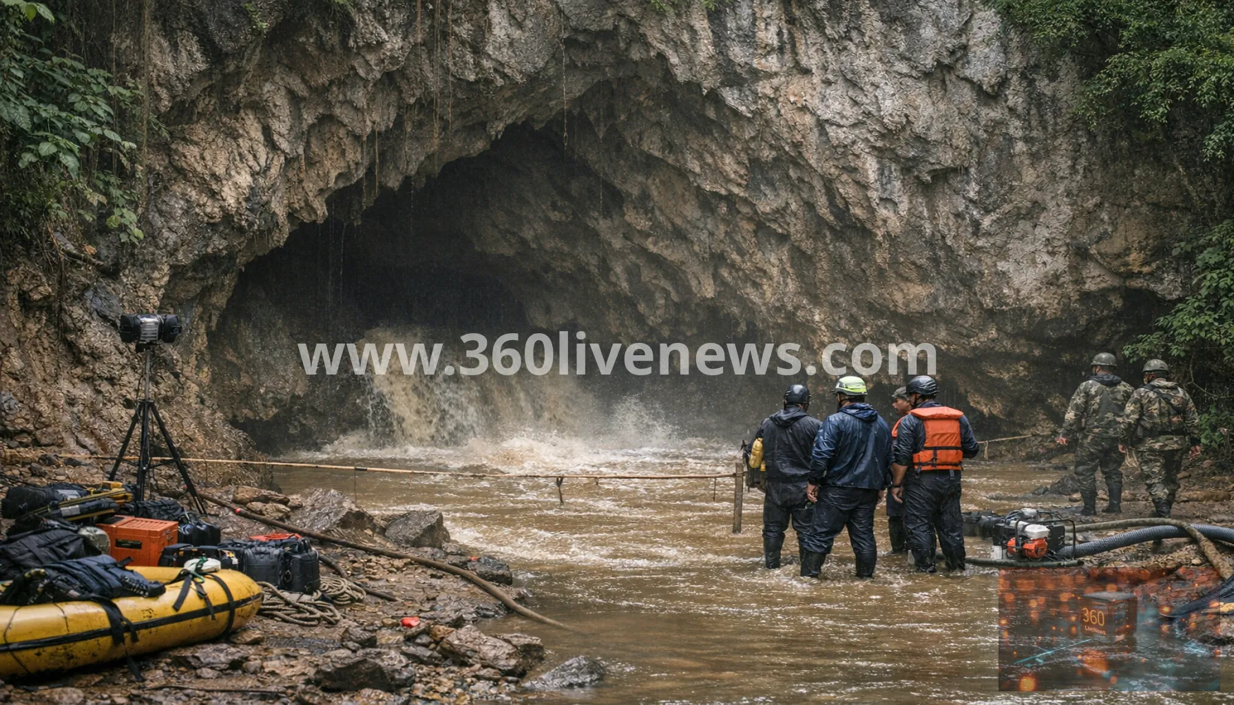 Laos cave rescue halted as conditions worsen for two still missing