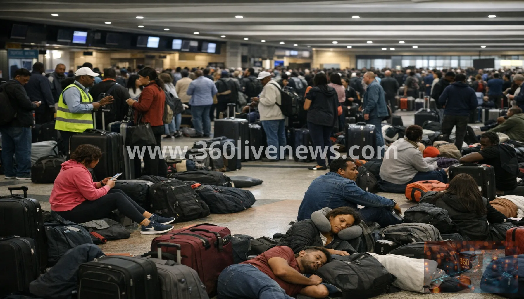 Strike disrupts flights at Kenya's main airport for a second day