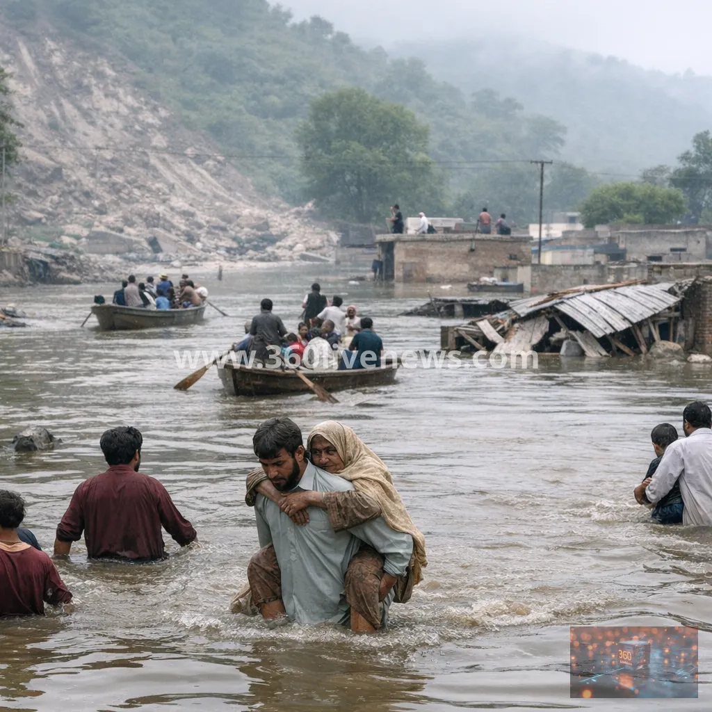 Pakistan faces deadly monsoon flooding as India rejects Chenab river allegations