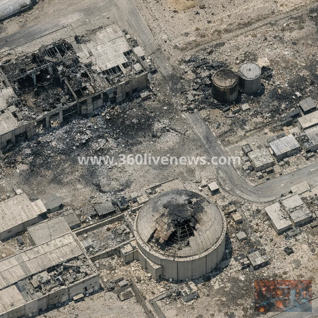 Satellite images reveal damage to Iranian military and nuclear sites after strikes