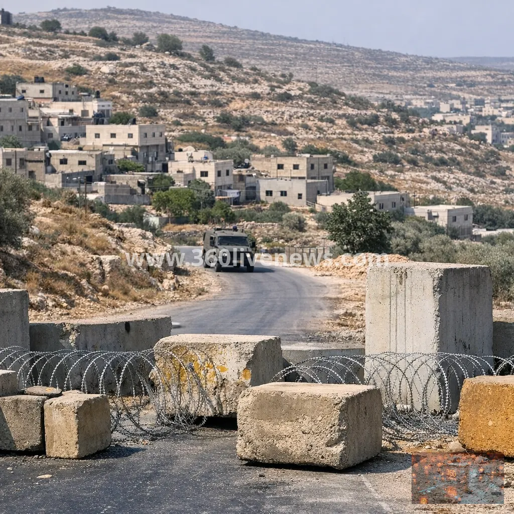 Israeli roadblocks tighten siege around homes in West Bank village of Qusra