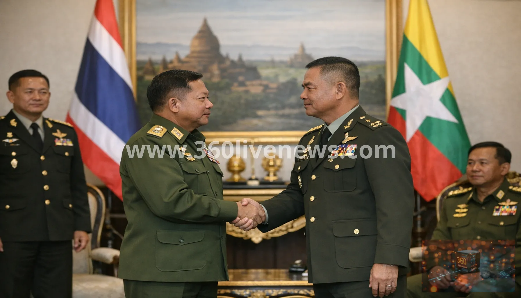 Myanmar military chief makes first foreign trip to Bangkok in diplomatic push