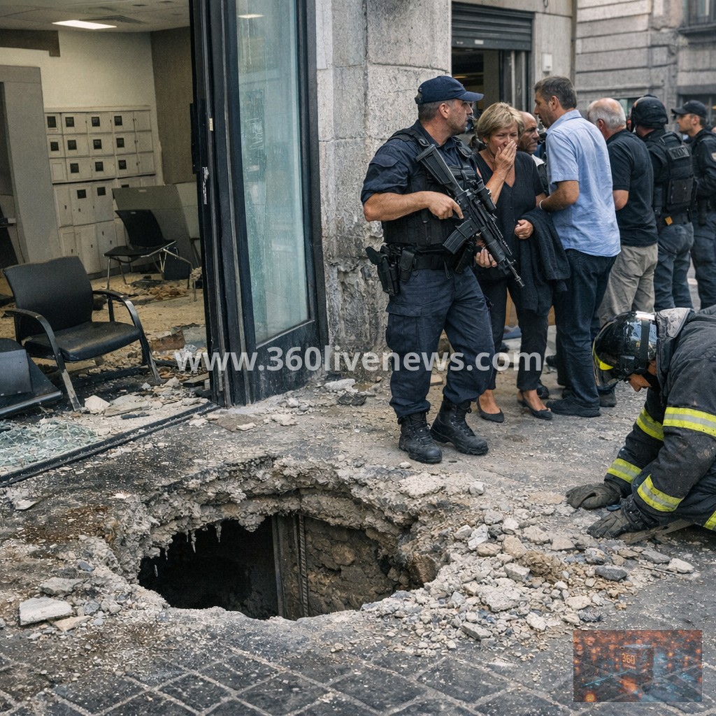 Hostage situation and underground bank robbery in Naples