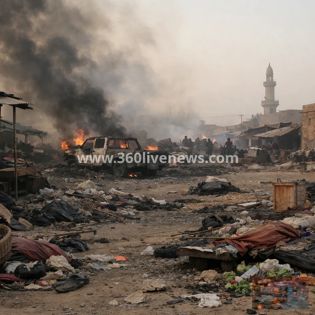 Sudan drone strike kills at least 11 at market in North Kordofan