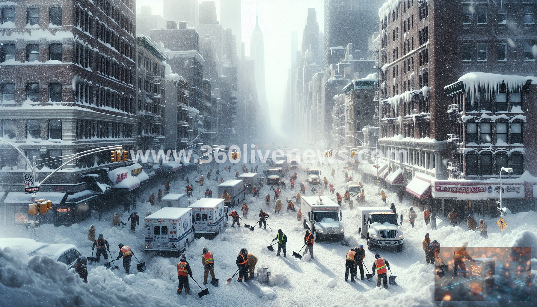 Northeastern US blizzard prompts state of emergency declarations in seven states, with snowfalls exceeding 90 centimetres