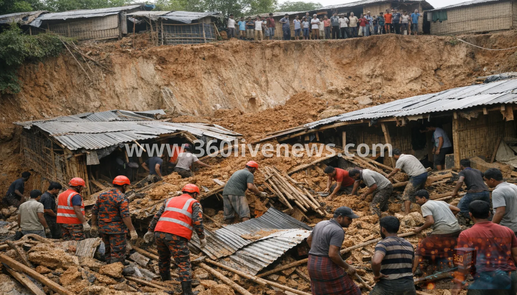 Eight killed as landslide hits girls' school in Bangladesh refugee camp