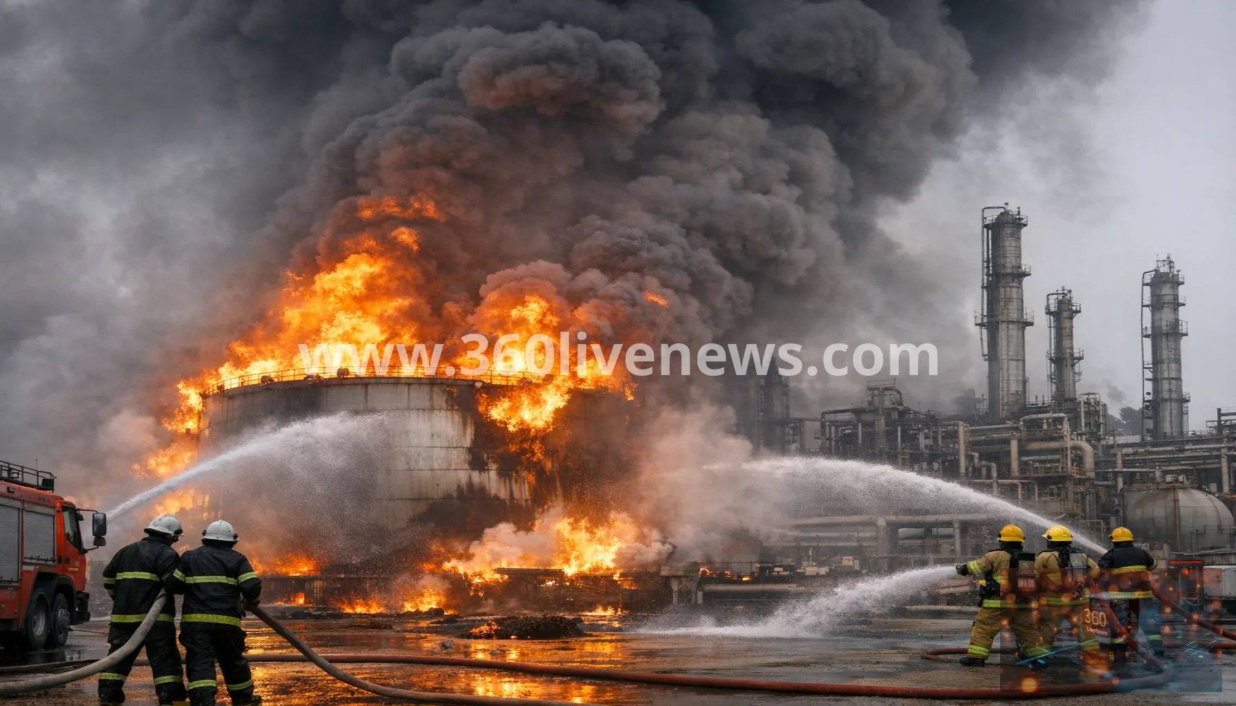 Drone attack triggers major fire at Libya's Zawiya refinery