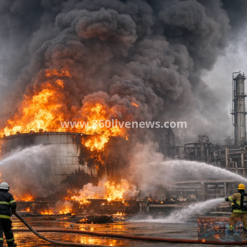 Drone attack triggers major fire at Libya's Zawiya refinery
