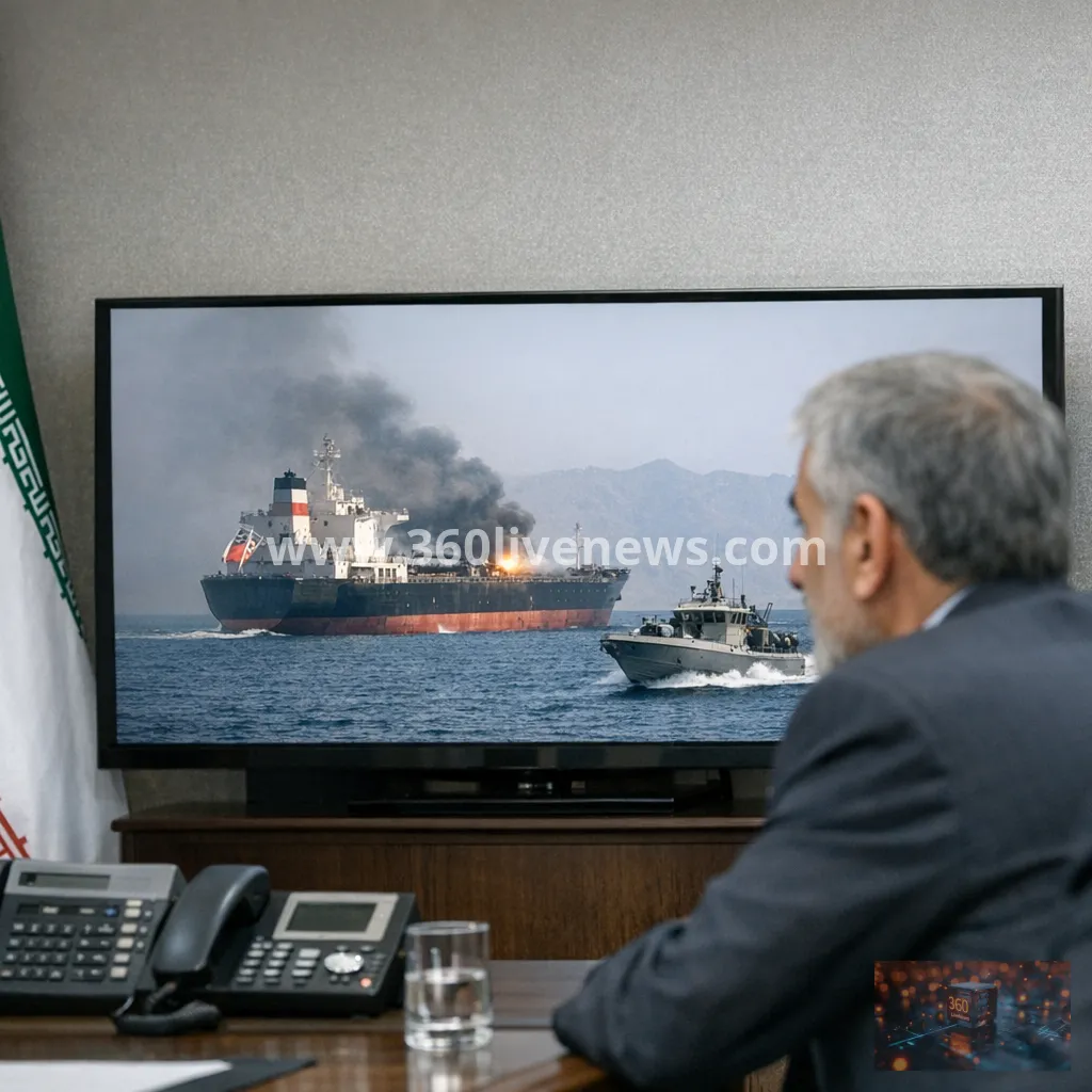 US military fires on Panama-flagged cargo vessel in Gulf of Oman amid Iran blockade